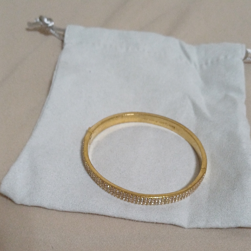 Kate Spade Heavy Metal Gold Bangle Bracelet - Picture 2 of 5